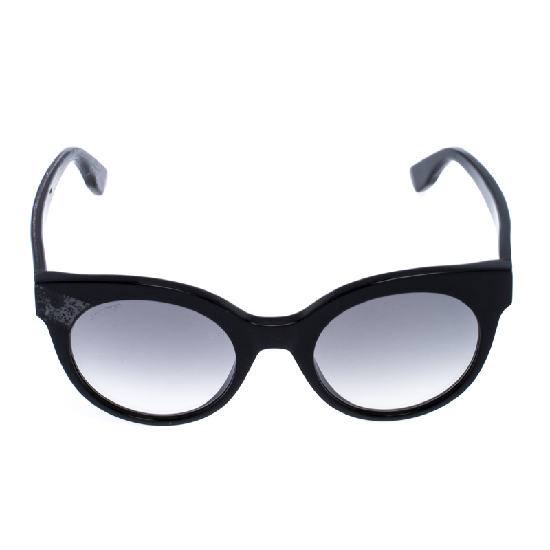 

Jimmy Choo Black Gradient Mirta Cat Eye sunglasses