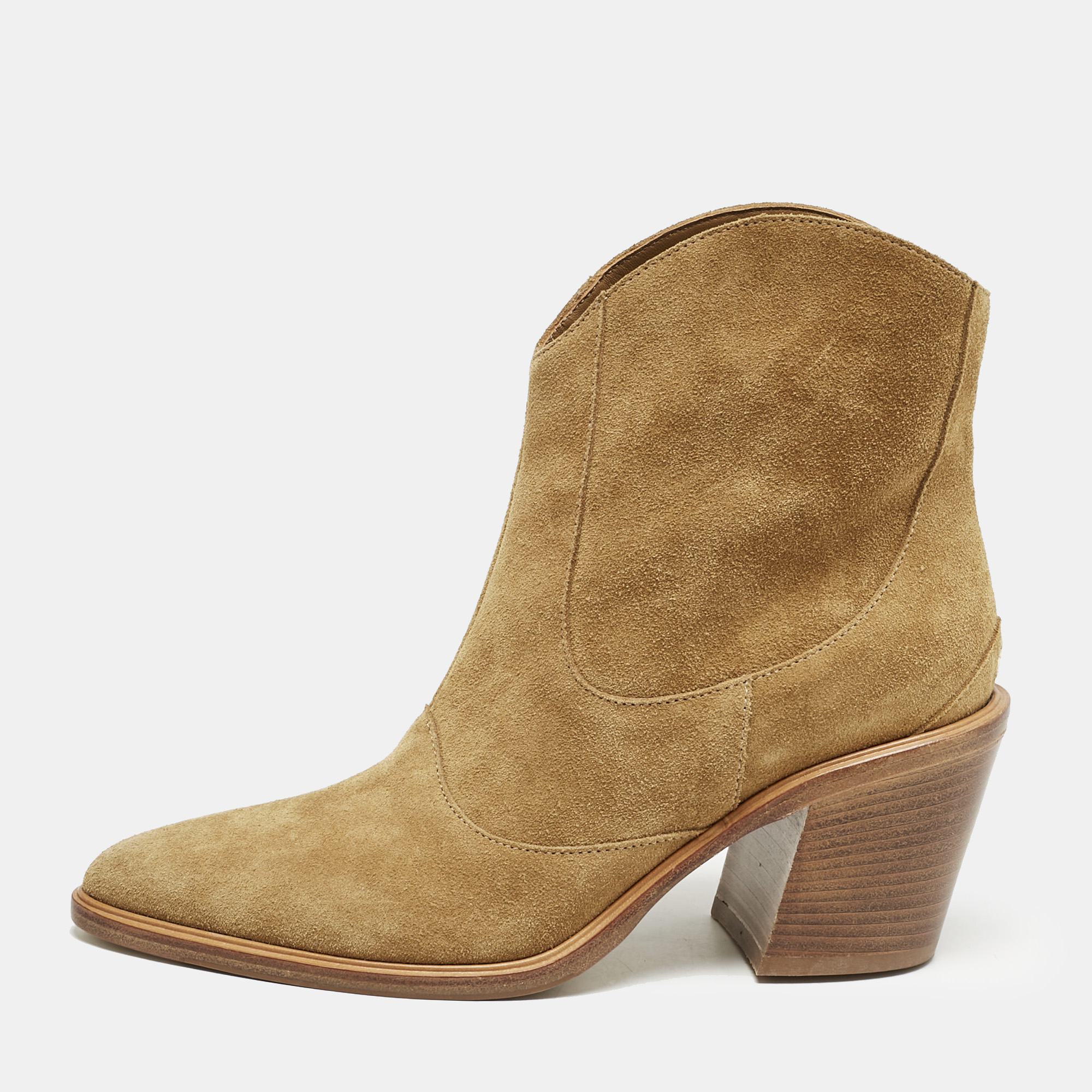 

Jimmy Choo Brown Suede Pointed Toe Ankle Length Boots Size