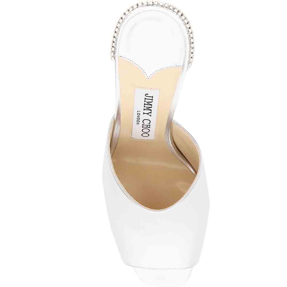 

Jimmy Choo Silver "Baia 100" Sandals Size IT
