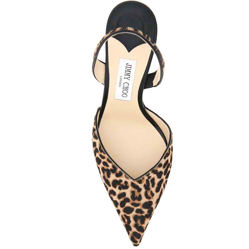 

Jimmy Choo Thandi 85 Leopard Print Slingback Pumps Size IT, Multicolor