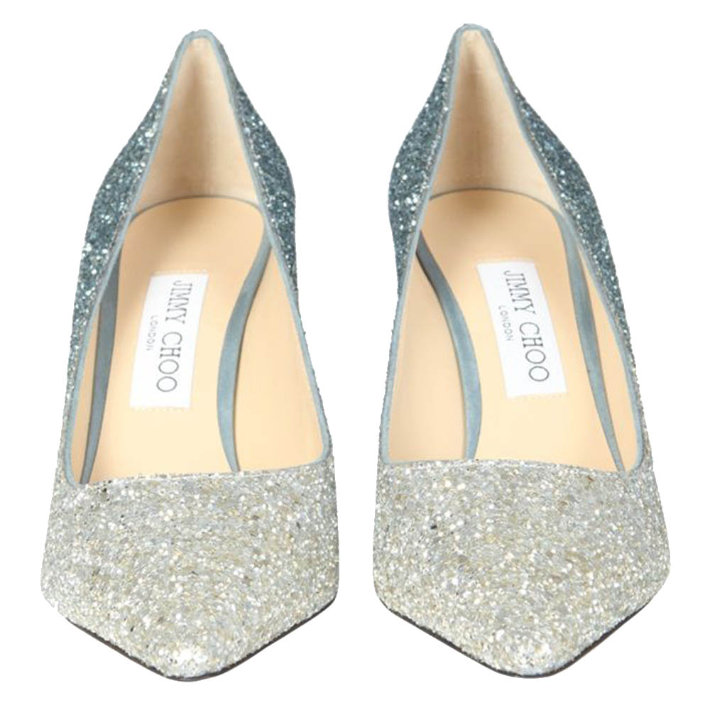 

Jimmy Choo Multicolour Glitter Romy 100 Pumps Size IT, Multicolor