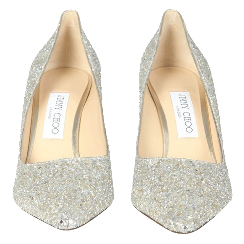 

Jimmy Choo Multicolor Glitter Romy Pumps Size IT