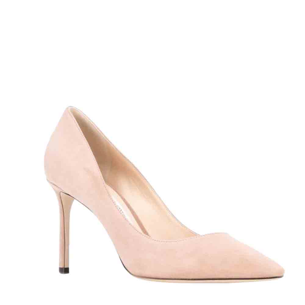 

Jimmy Choo Pink Suede Romy Pumps Size EU