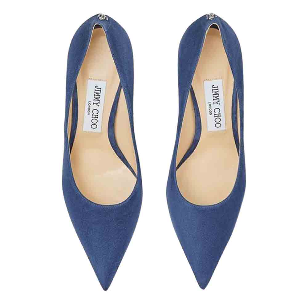 

Jimmy Choo Blue Suede Love Pumps Size EU