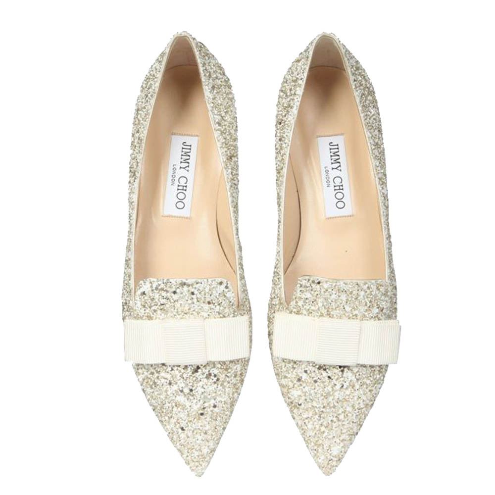 

Jimmy Choo Glitter Gala Ballerina Flats Size IT, Multicolor