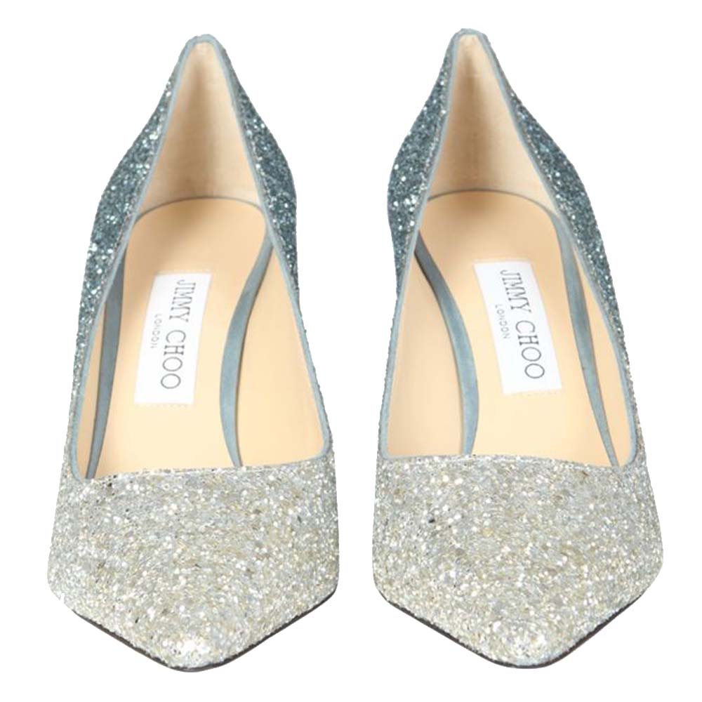 

Jimmy Choo Multicolor Glitter Romy Pumps Size IT