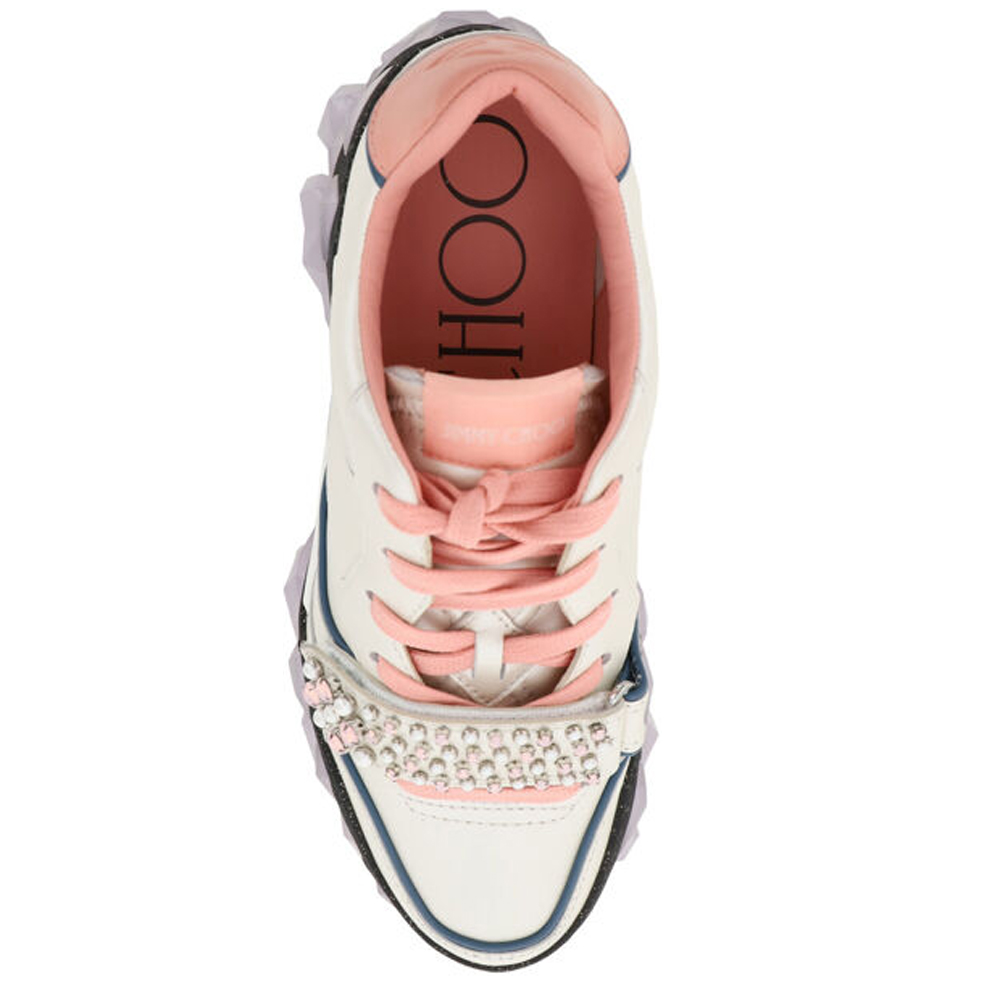 

Jimmy Choo Multicolor Diamond X Strap Sneakers Size IT