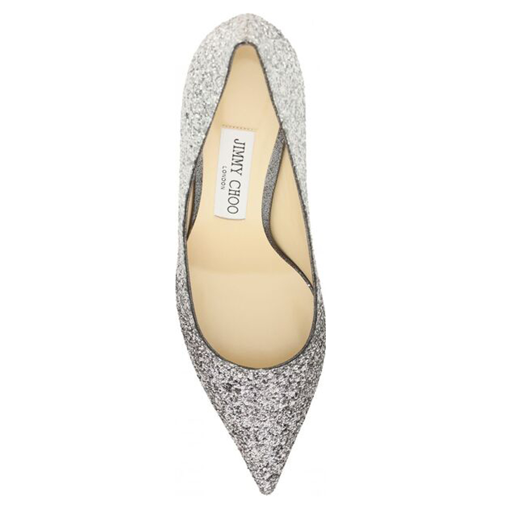 

Jimmy Choo Glitter Love 65 Pumps Size IT, Silver