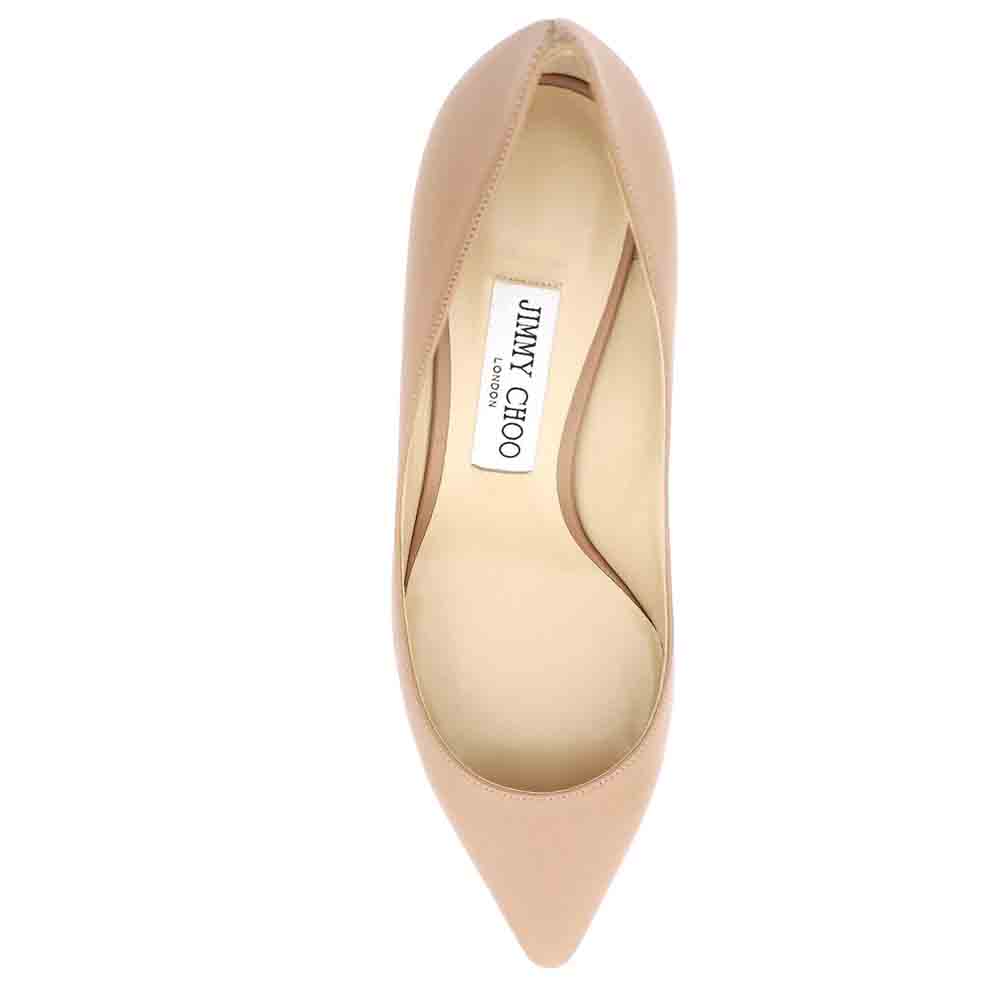 

Jimmy Choo Beige Kid Leather Romy 60 Pumps Size IT