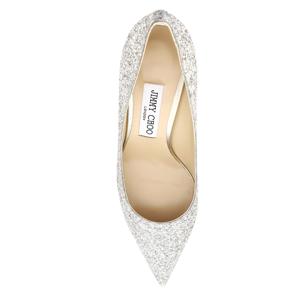 

Jimmy Choo Gradient Glitter Love 65 Pumps Size IT, Silver