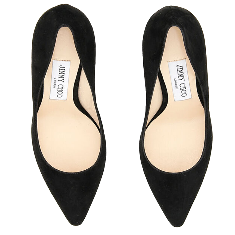 

Jimmy Choo Black Suede Romy 85 Pumps Size IT