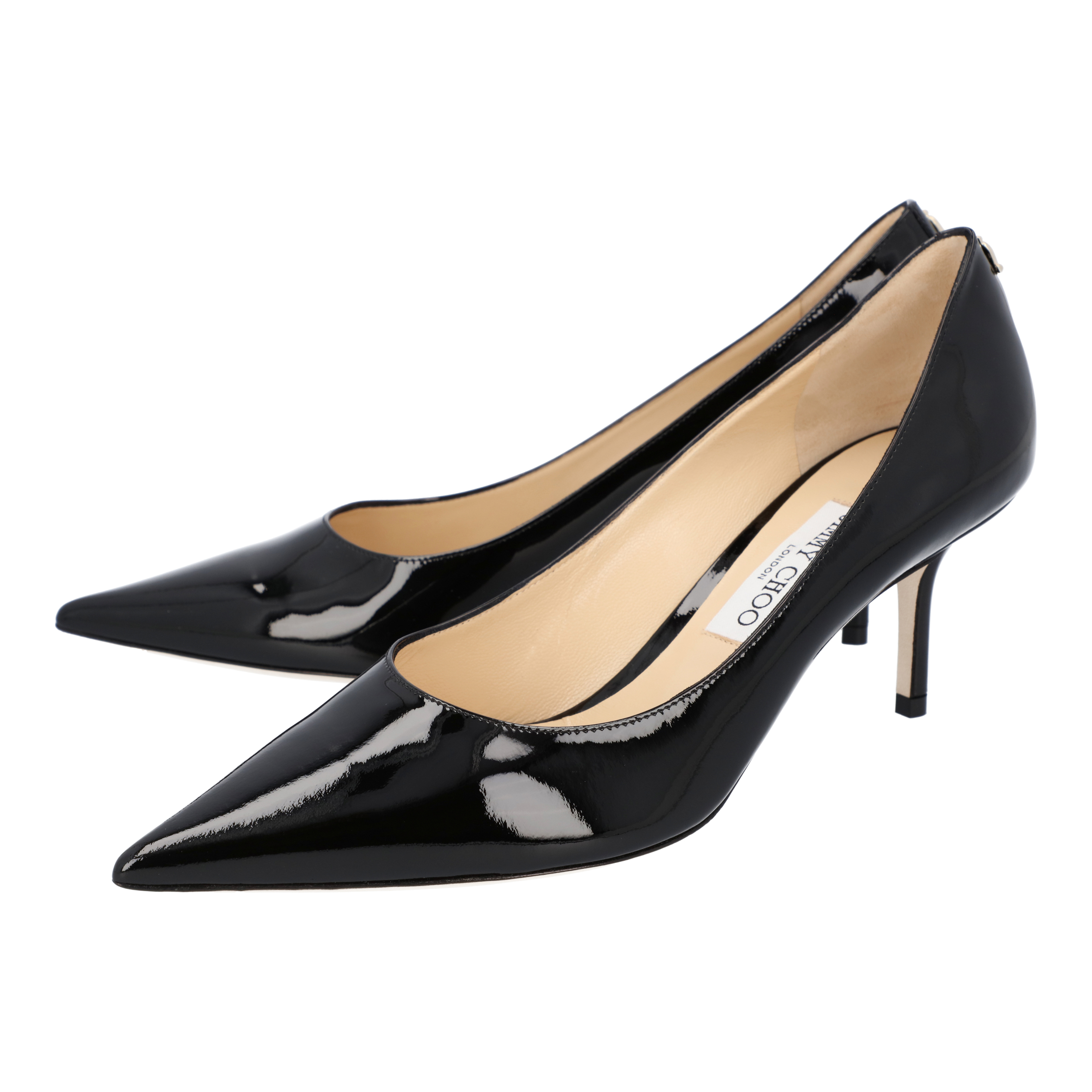 

Jimmy Choo Black Patent Leather Love 65 Pumps EU