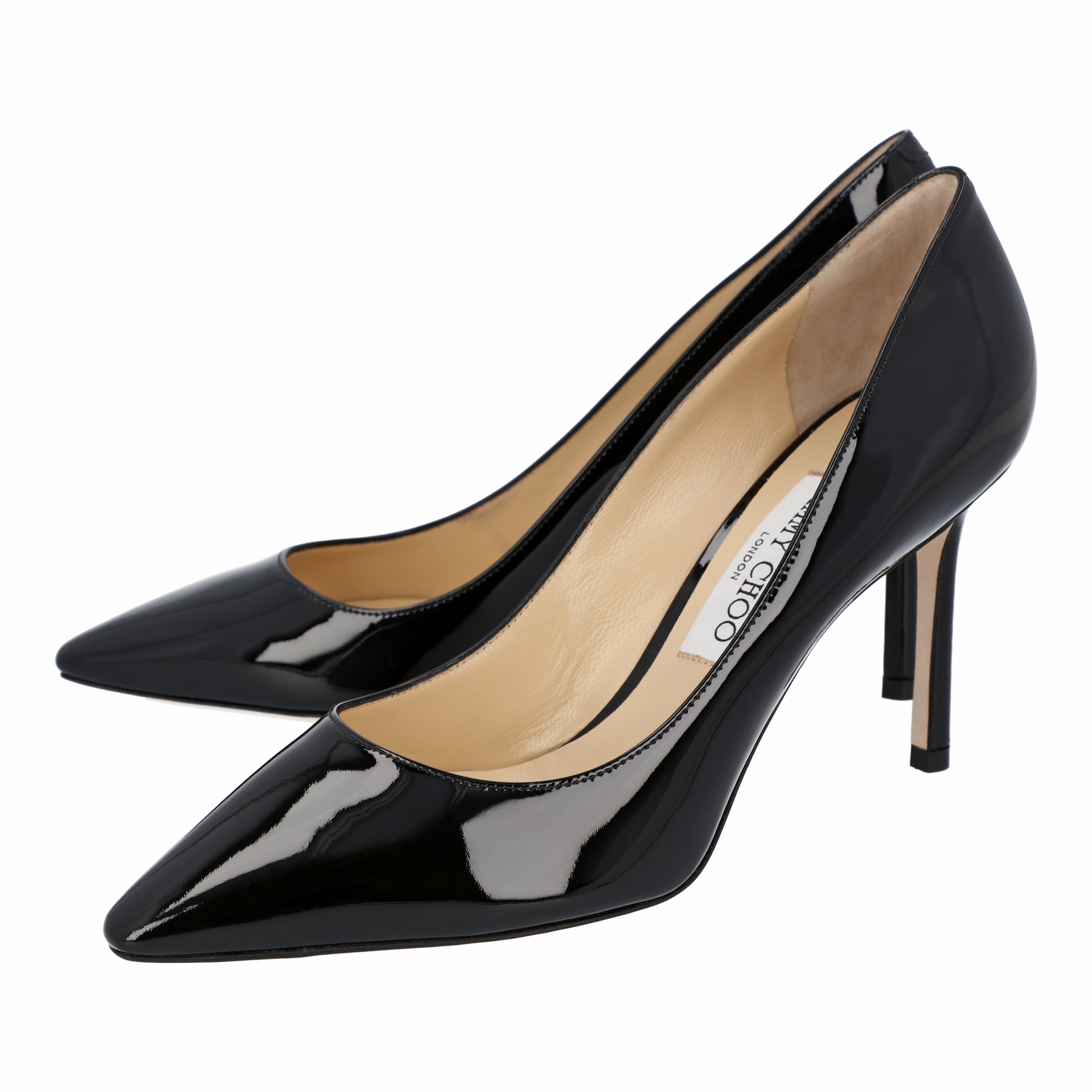 

Jimmy Choo Black Patent Leather Romy 85 Pumps EU