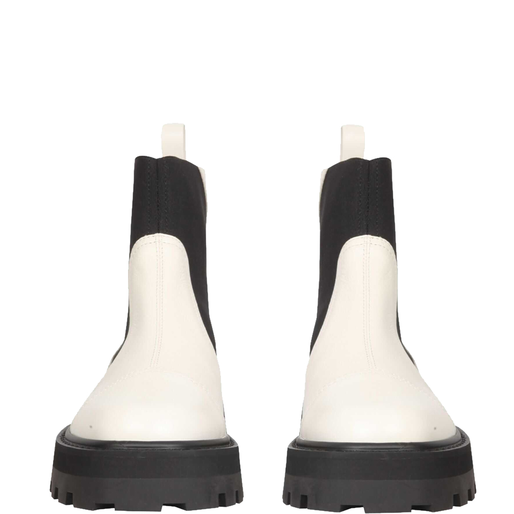 

Jimmy Choo White Leather Clayton Boots Size EU, Black