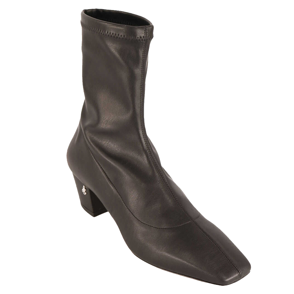 

Jimmy Choo Black Leather Ankle Boots Size EU