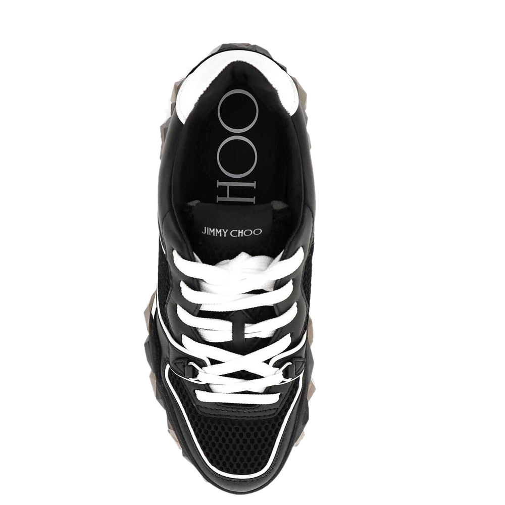 

Jimmy Choo Black Mix Diamond X Trainer Sneakers Size IT