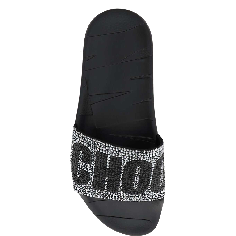 

Jimmy Choo Black Rubber Crystal Flats Size IT