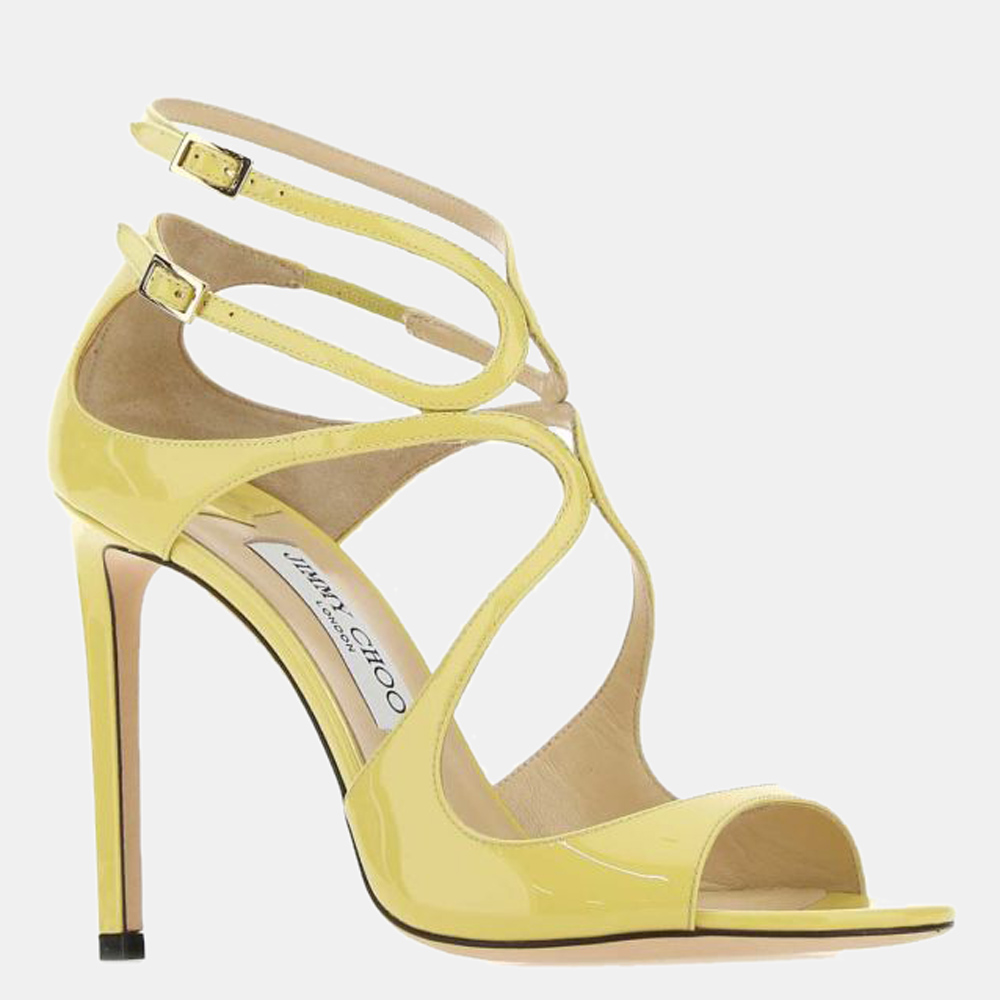 

Jimmy Choo Yellow Lang Sandals Size EU