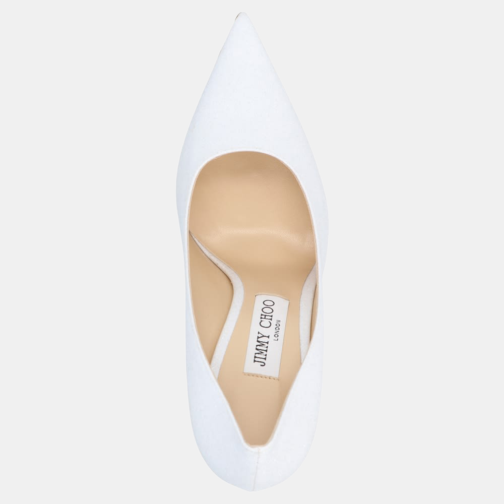 

Jimmy Choo White Leather Romy Pumps Size EU