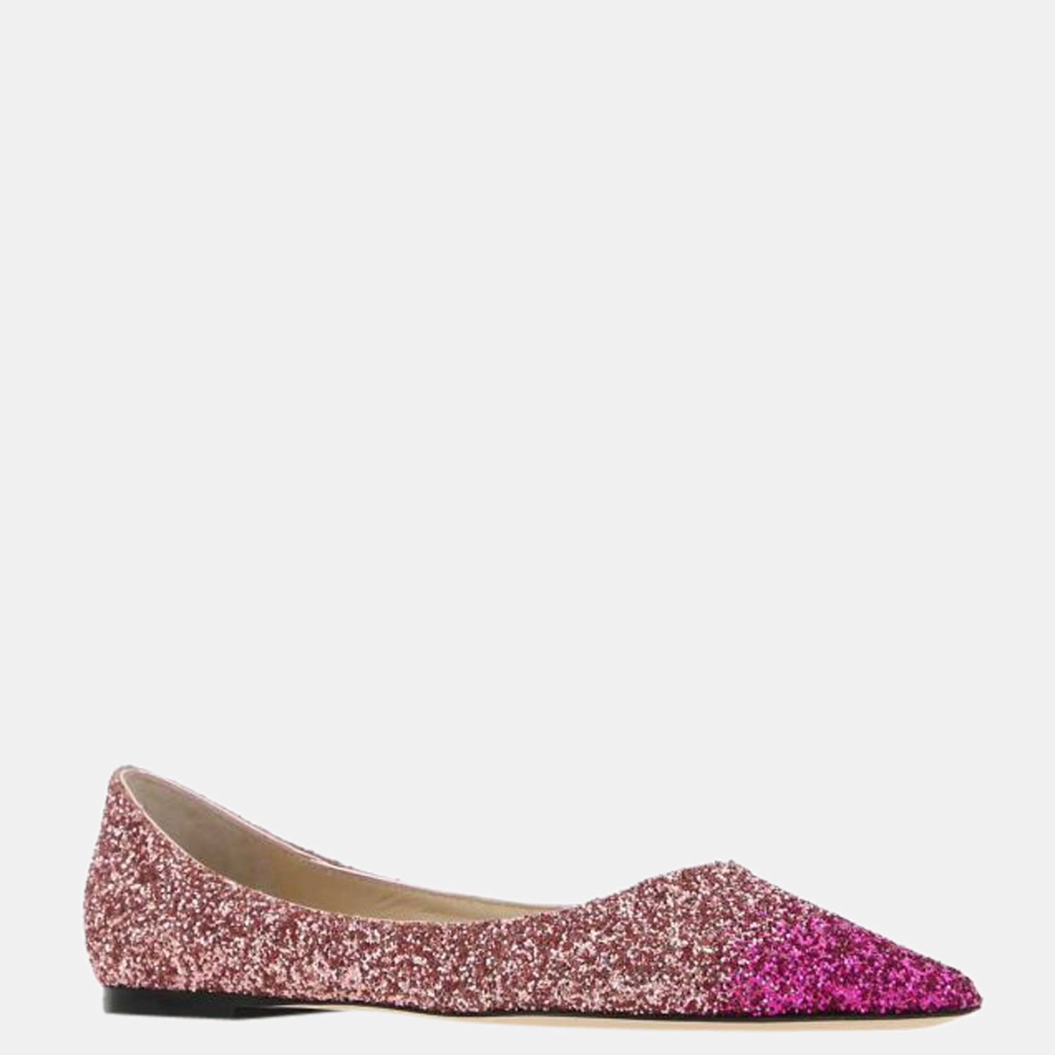 

Jimmy Choo Pink Glitter Flats Size EU