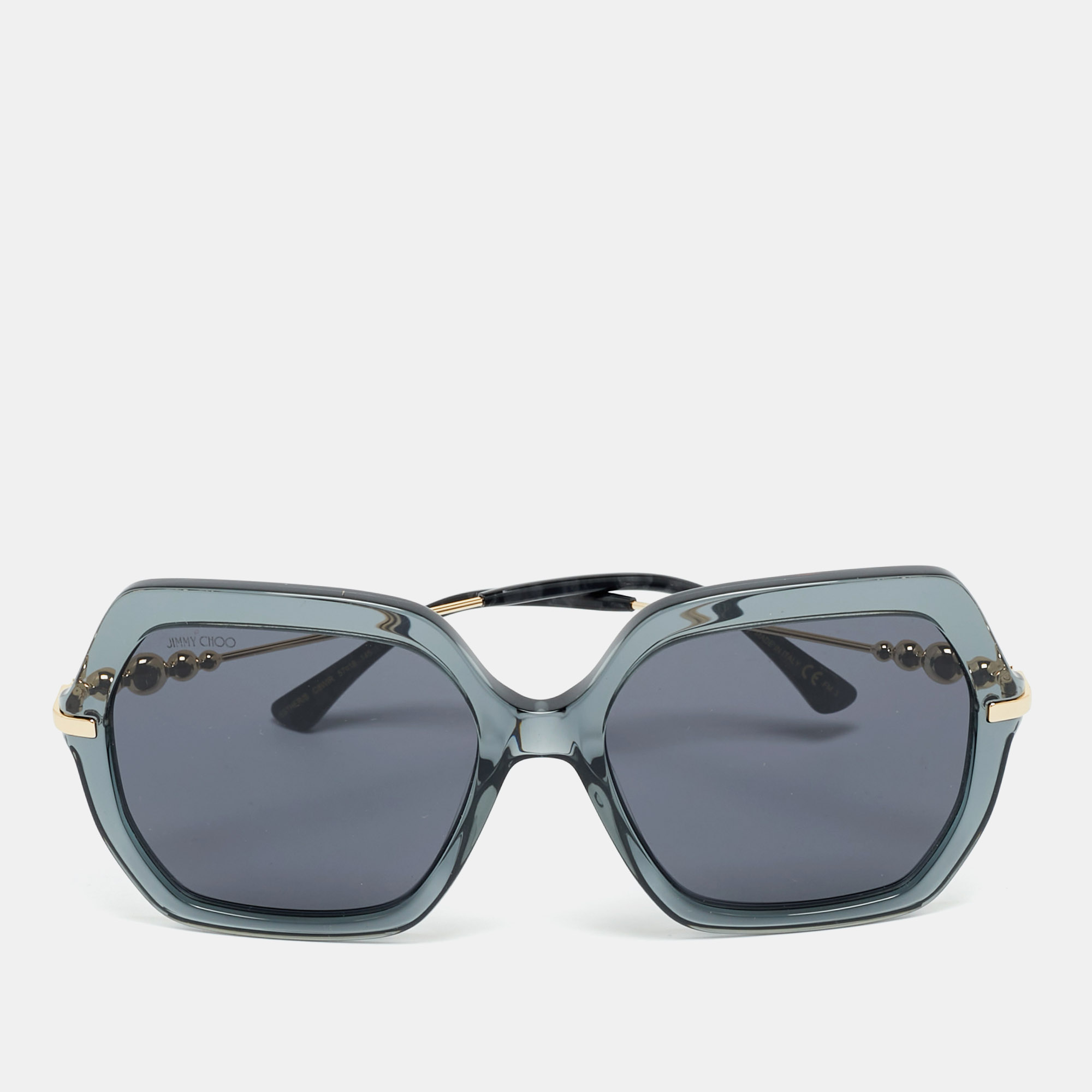 

Jimmy Choo Black Esther/S C8WIR Oversized Sunglasses