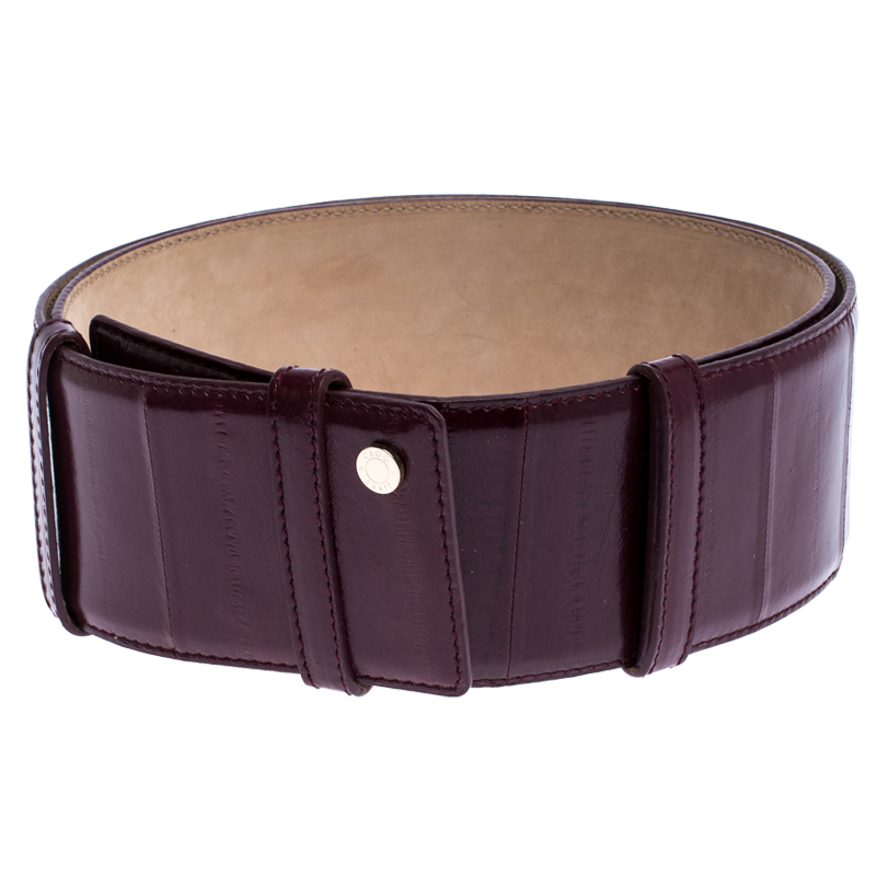 

Jimmy Choo Purple Leather BLY Waist Belt