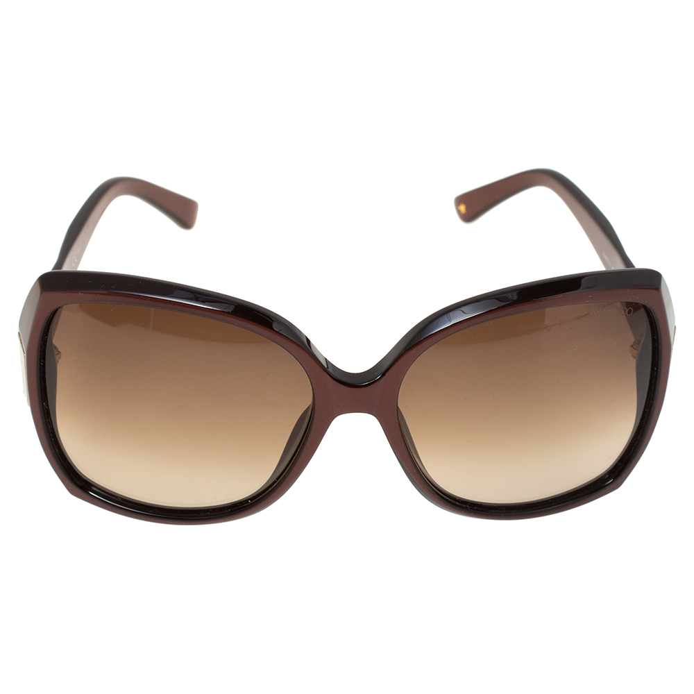 

Jimmy Choo Chocolate Brown/ Brown Gradient Gaby Oversized Sunglasses