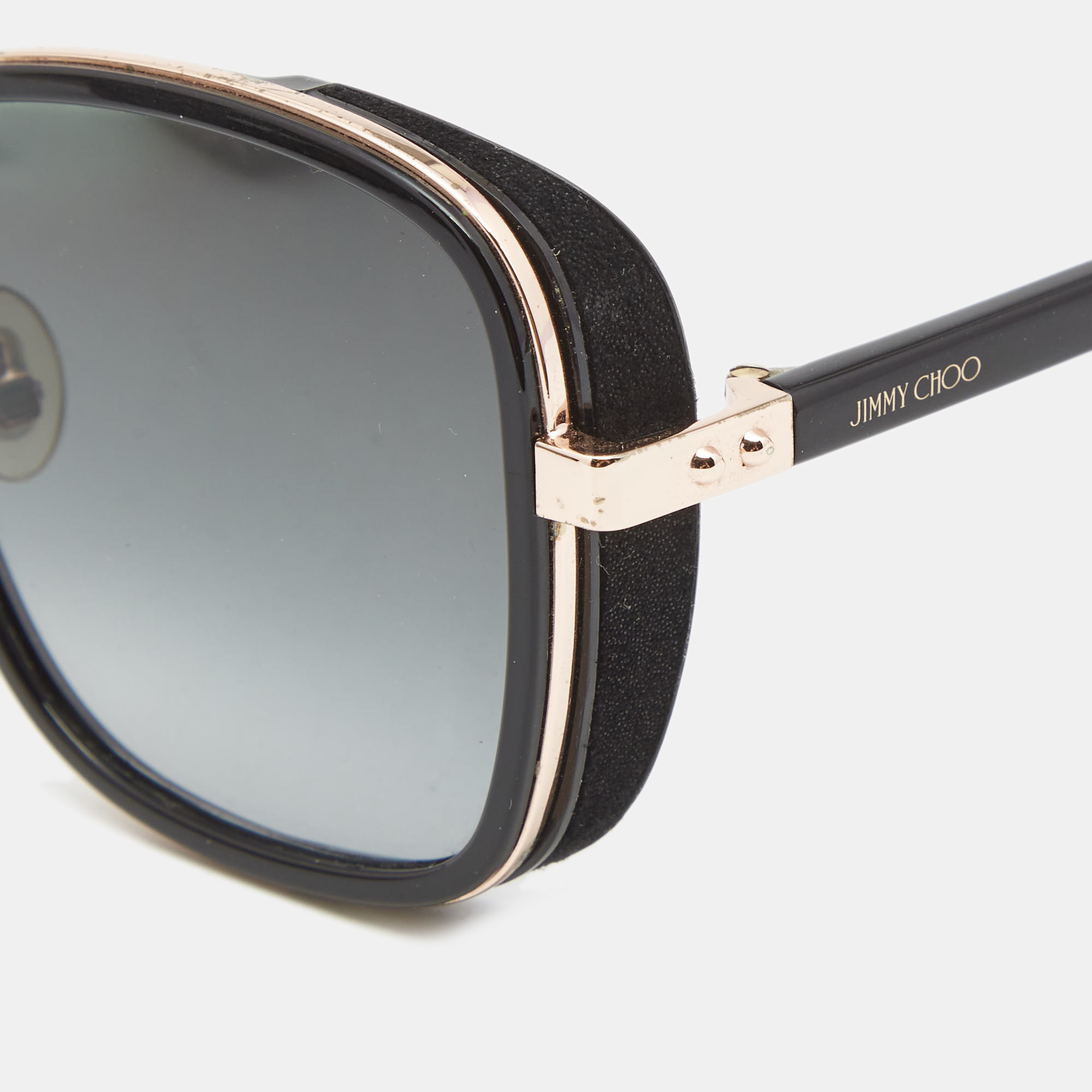 

Jimmy Choo Black Elva/S 2M290 Square Sunglasses
