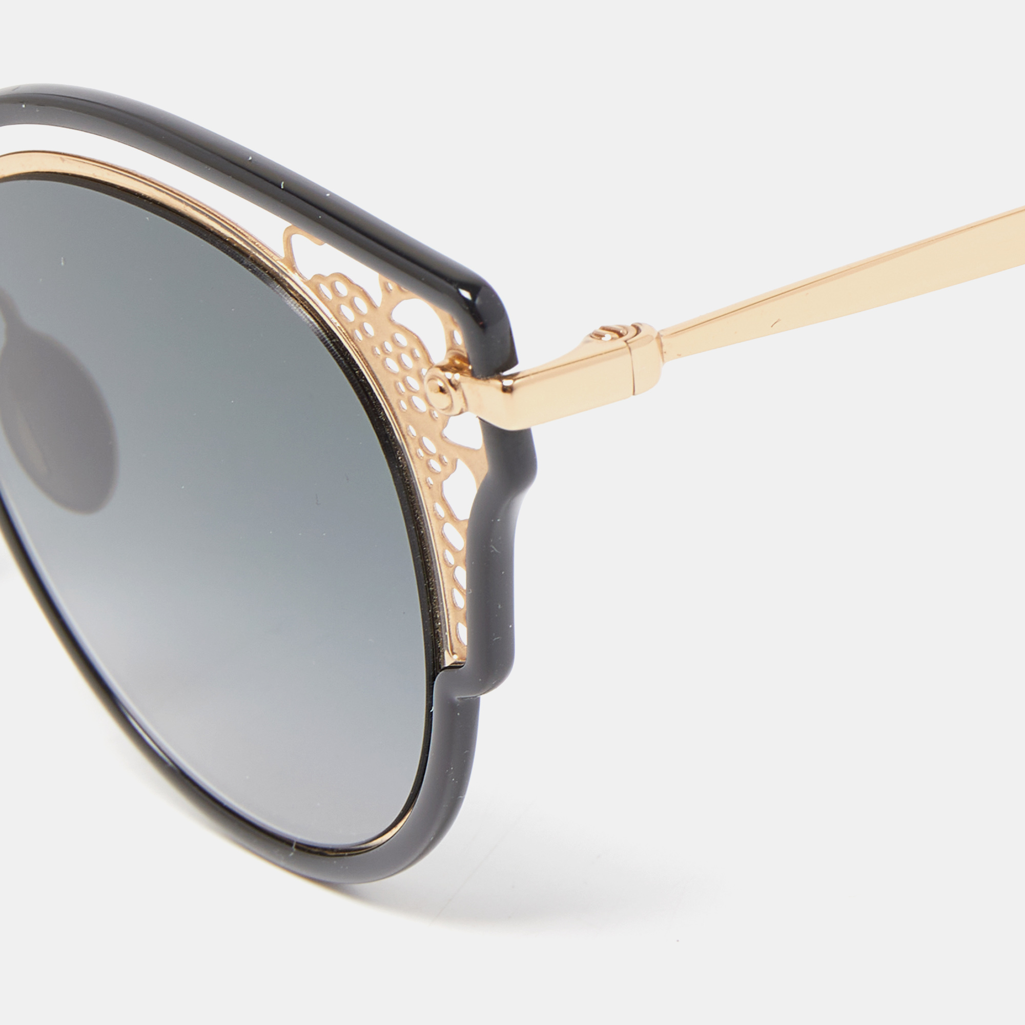 

Jimmy Choo Black/Gold DHELIA/S Cat Eye Sunglasses