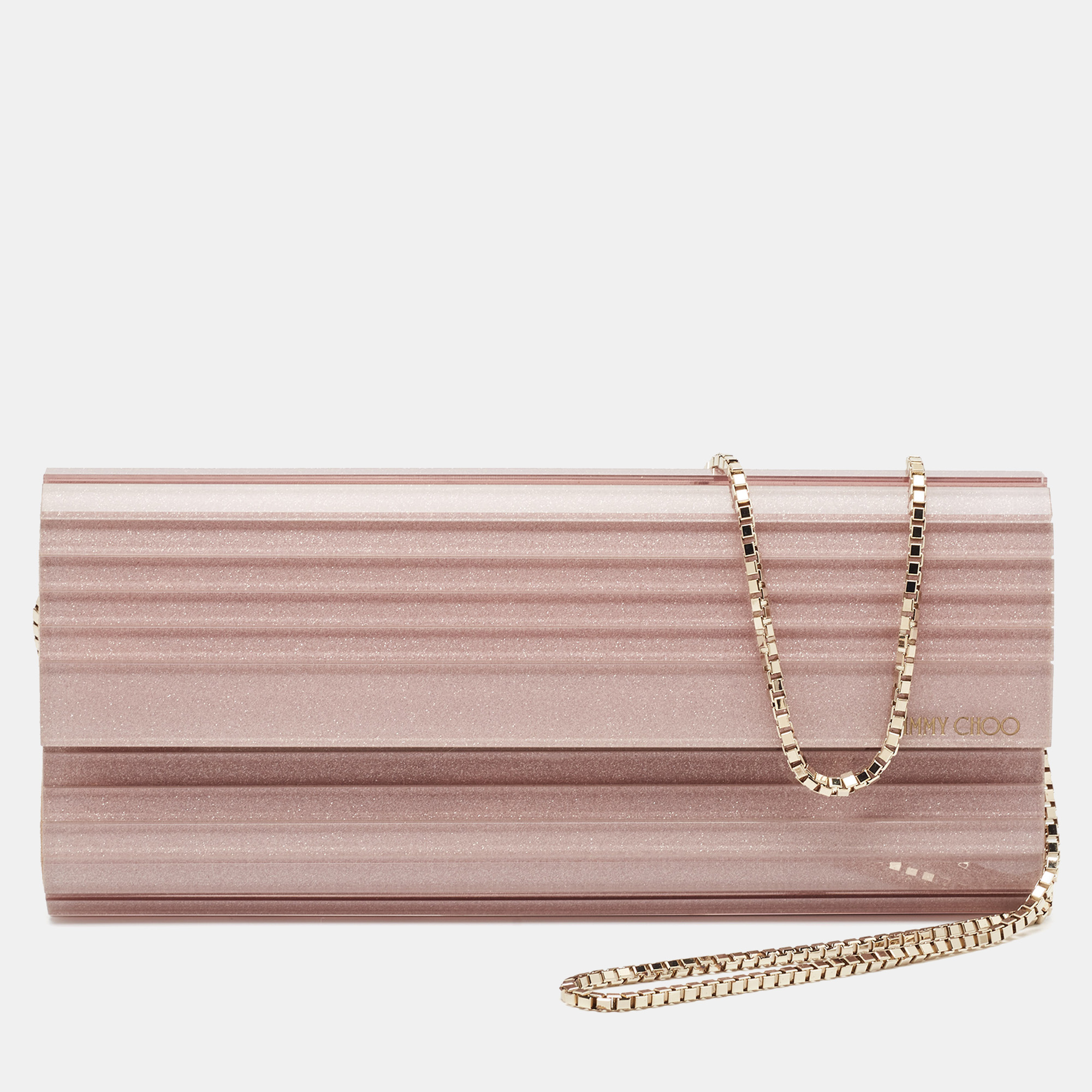 

Jimmy Choo Lilac Acrylic Sweetie Chain Clutch, Purple