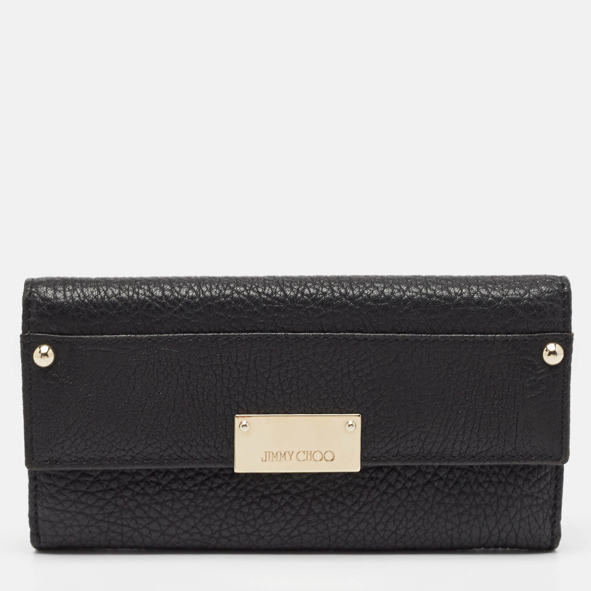 

Jimmy Choo Black Reese Continental Wallet