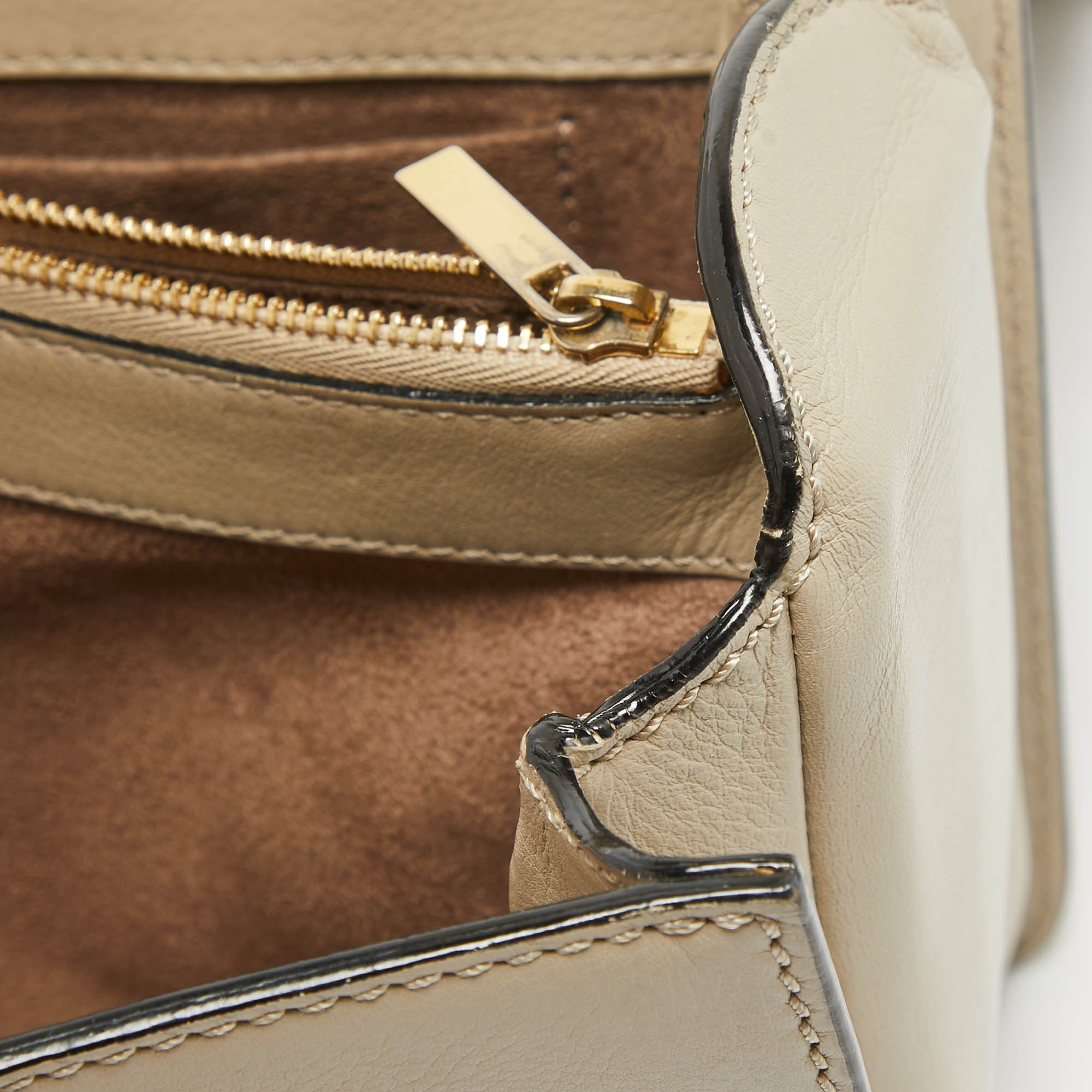 Jimmy Choo Tricolor Karung Leather Top Handle Bag 