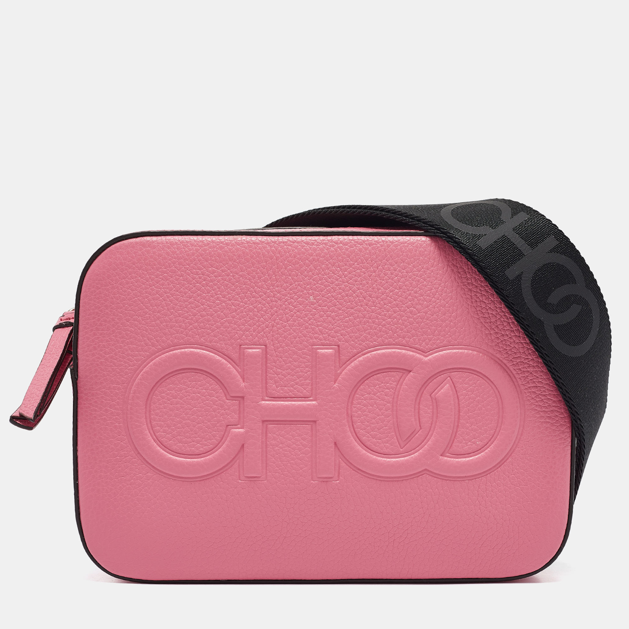 

Jimmy Choo Peony Pink Leather Balti Camera Bag