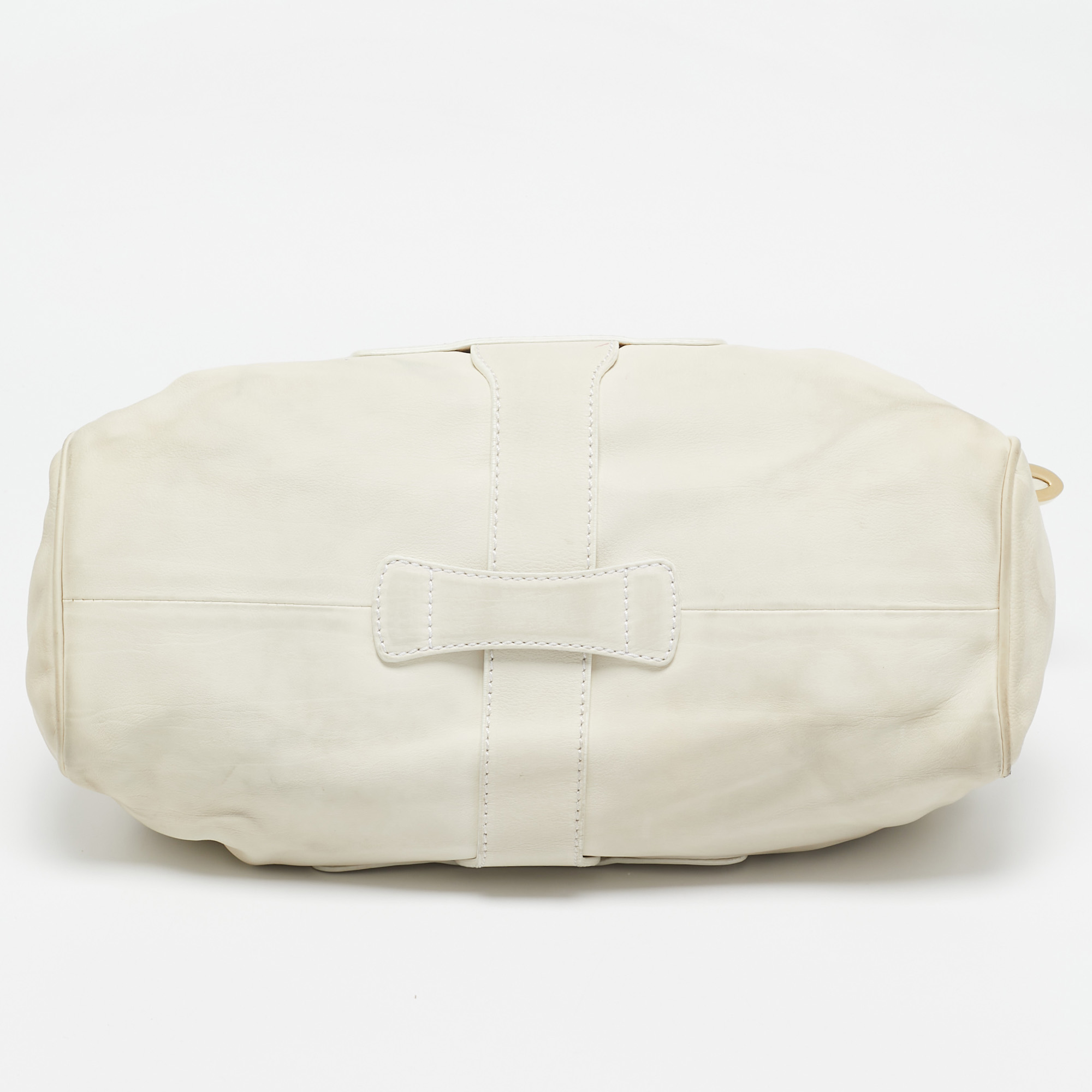 Jimmy Choo Off White Leather Riki Tote 