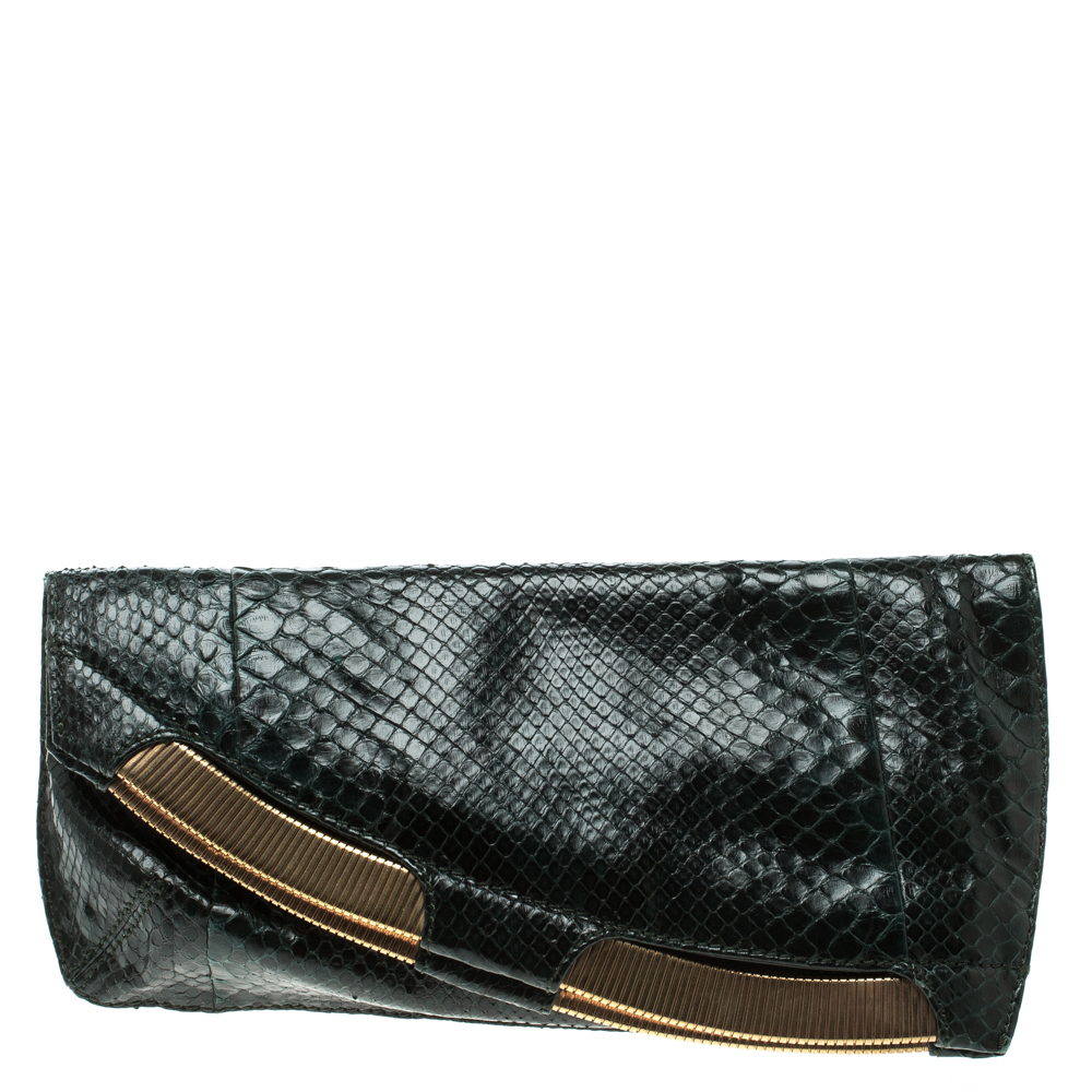 jimmy choo snakeskin clutch