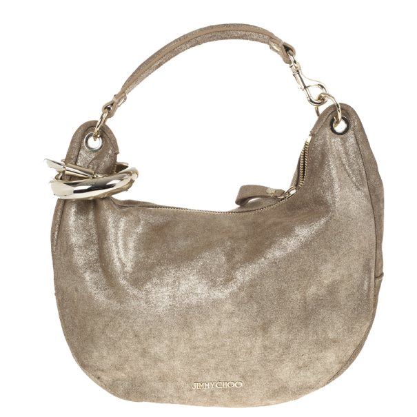 Pre Owned Jimmy Choo Metallic Sky Bangle Hobo