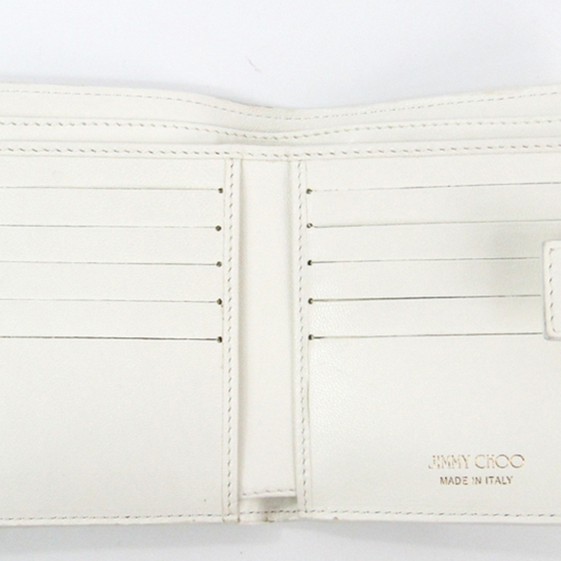 

Jimmy Choo White Leather Frida Bifold Wallet