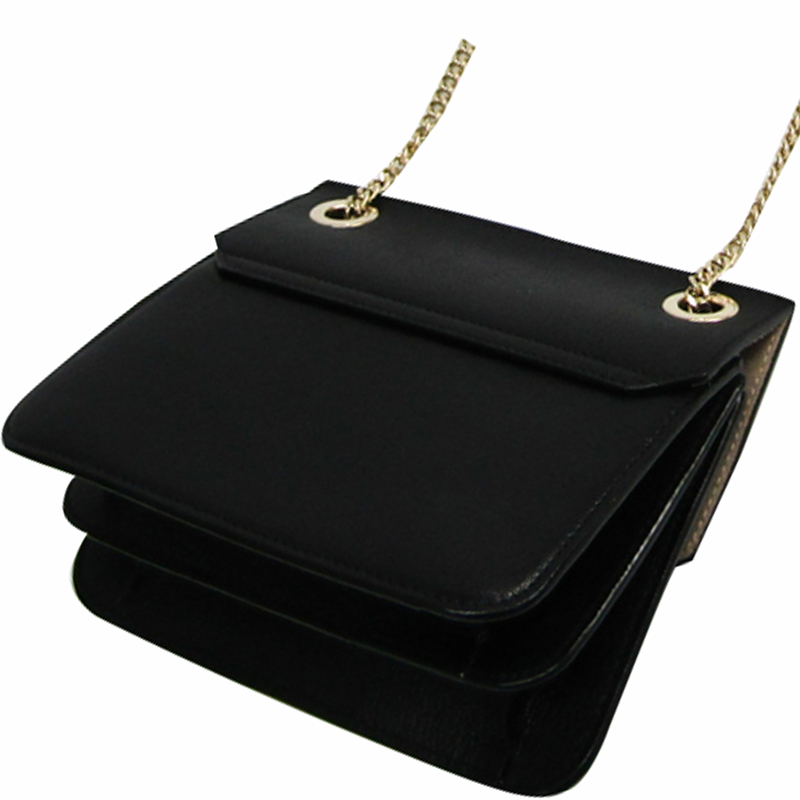 

Jimmy Choo Black Leather Level Crossbody Bag