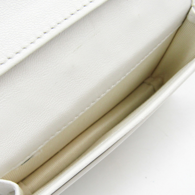 

Jimmy Choo White Leather Nelllo Card Case