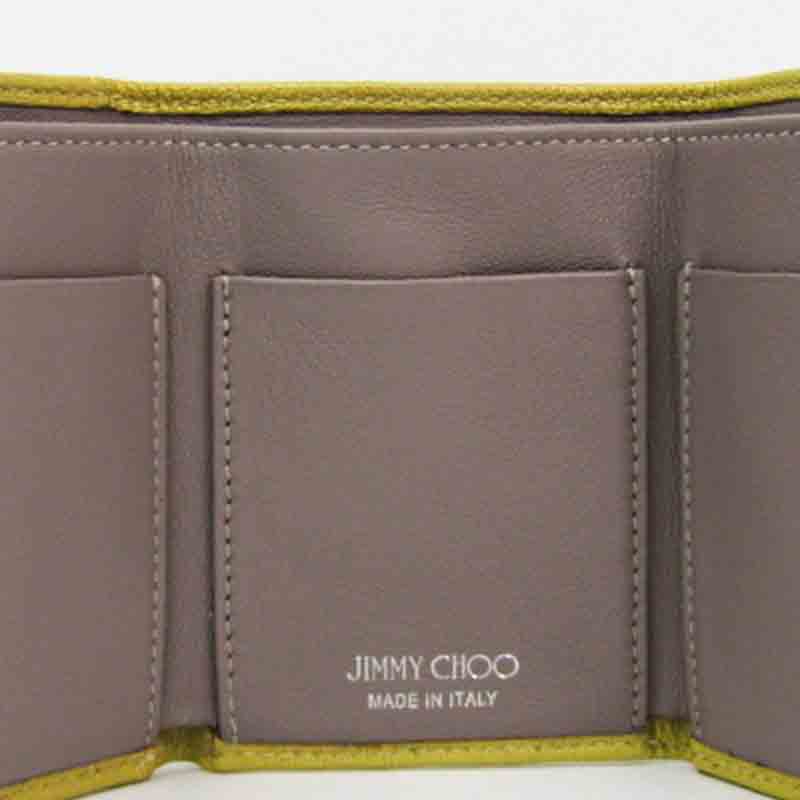 

Jimmy Choo Yellow Leather Nemo Trifold Wallet