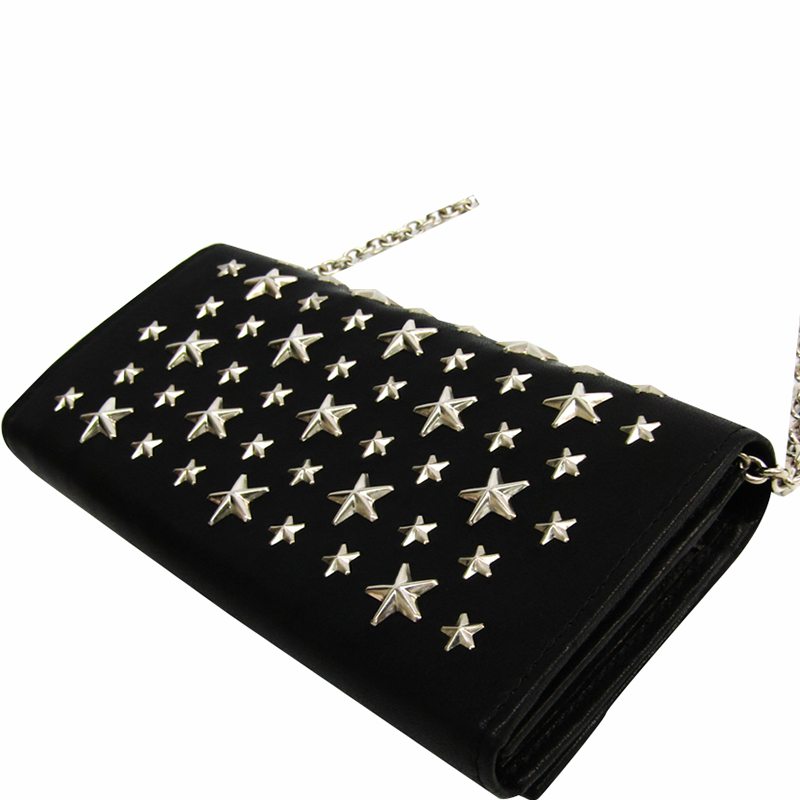 

Jimmy Choo Black Leather Nikita Chain Shoulder Bag