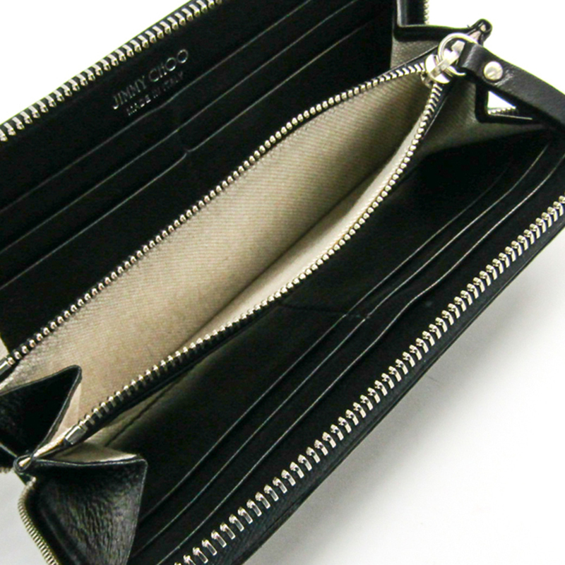 

Jimmy Choo Black Leather Pippa Continental Wallet
