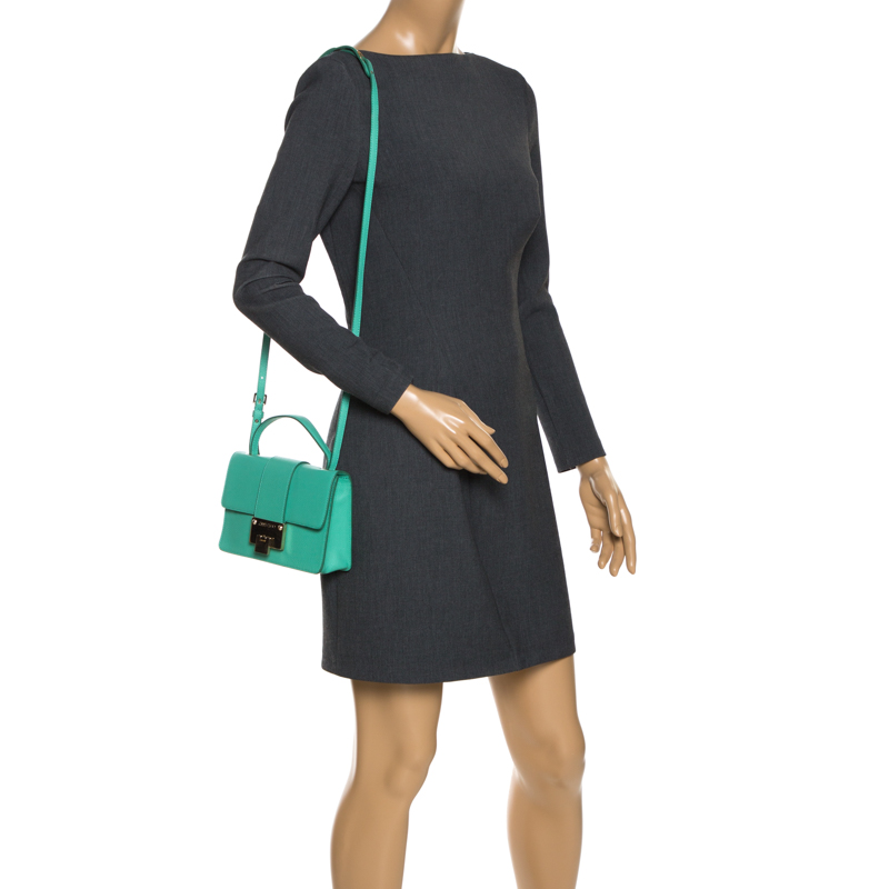 

Jimmy Choo Green Leather Rebel Crossbody Bag