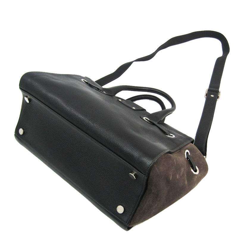 

Jimmy Choo Grey/Light Grey Leather Suede Shoulder Bag