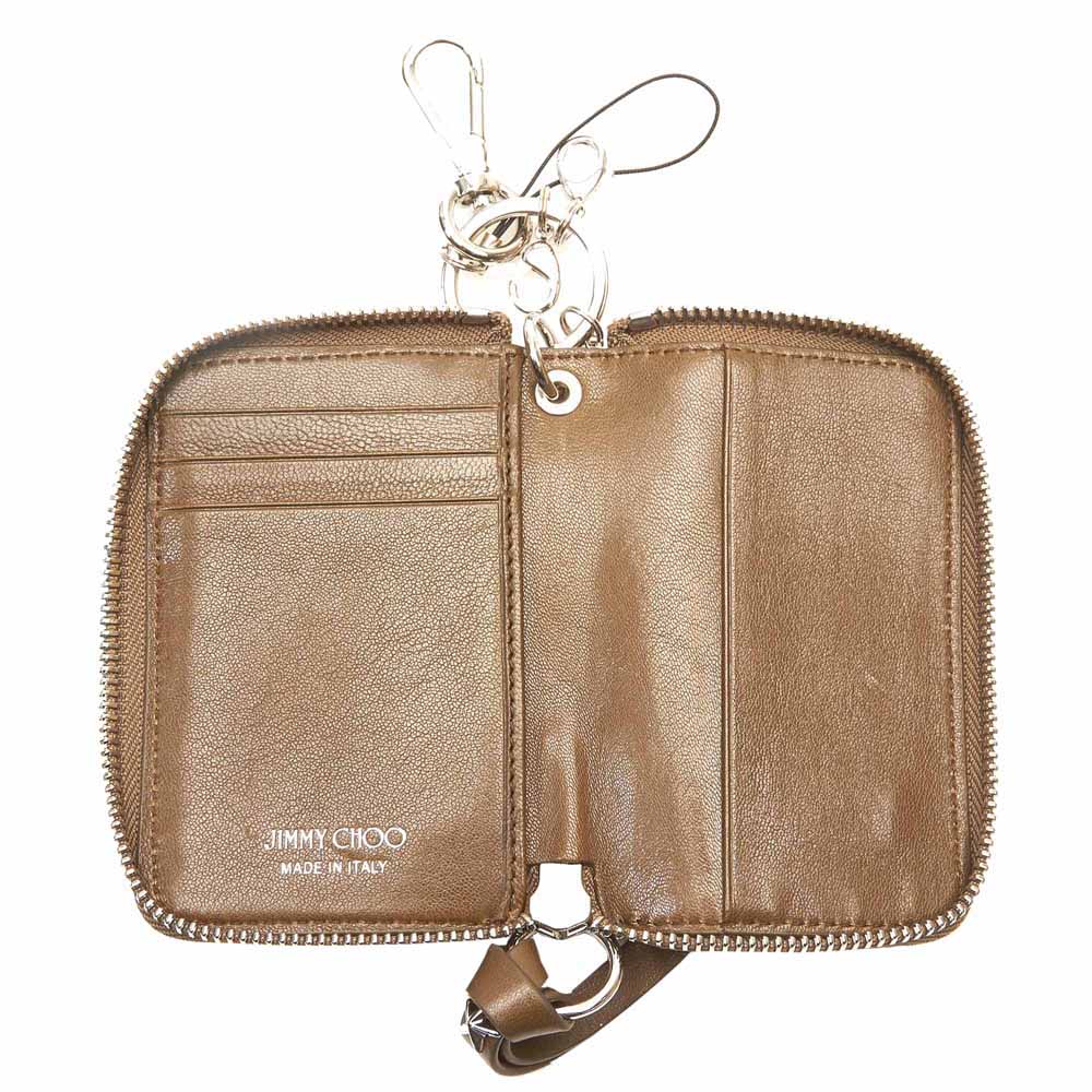 

Jimmy Choo Brown Leather Embellished Wallet