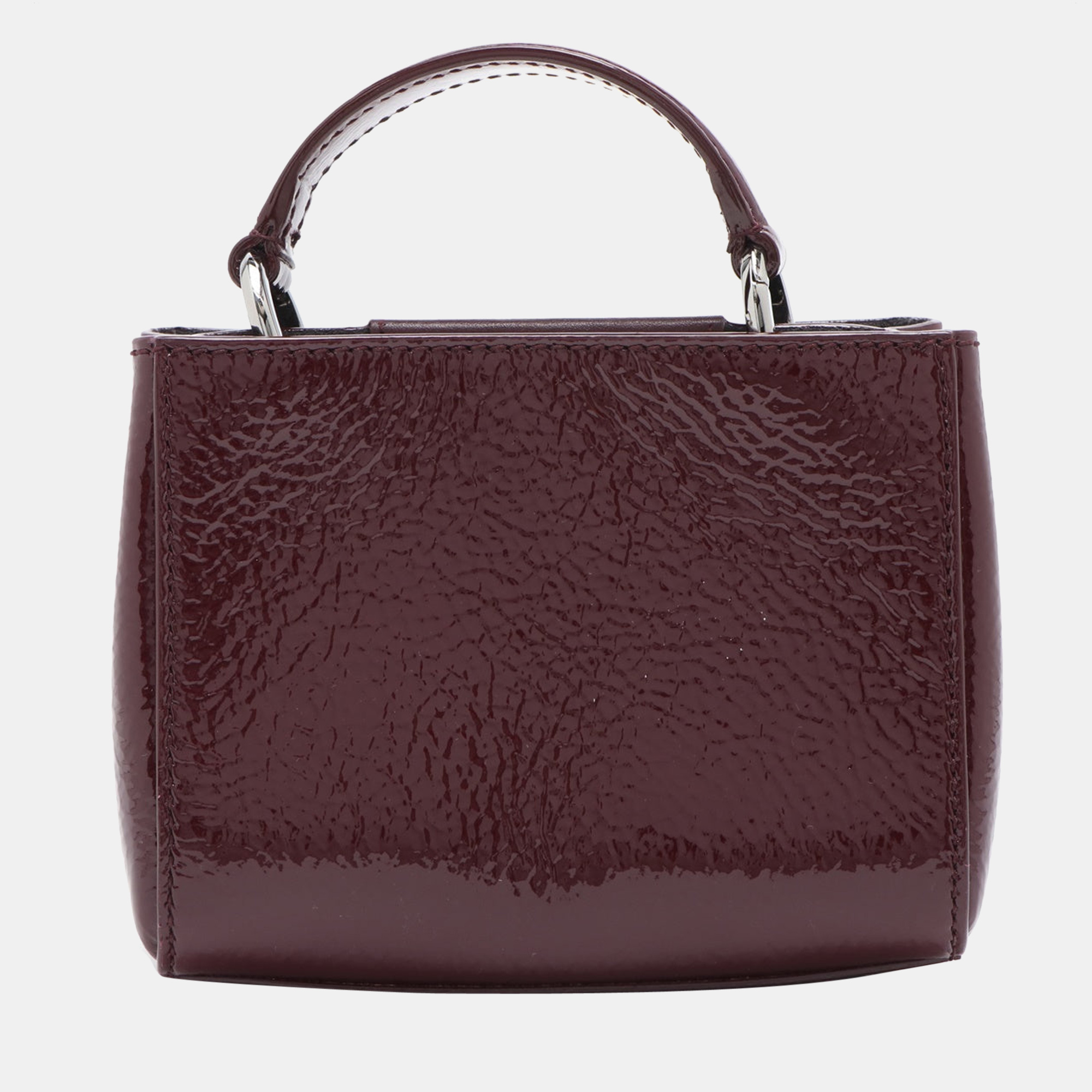 

Jimmy Choo Varennes Patent leather 2way shoulder bag Bordeaux, Brown