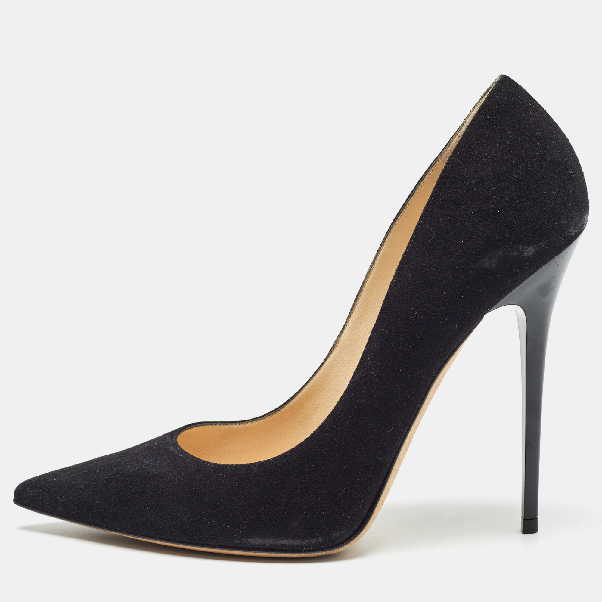 

Jimmy Choo Black Suede Love Pumps Size