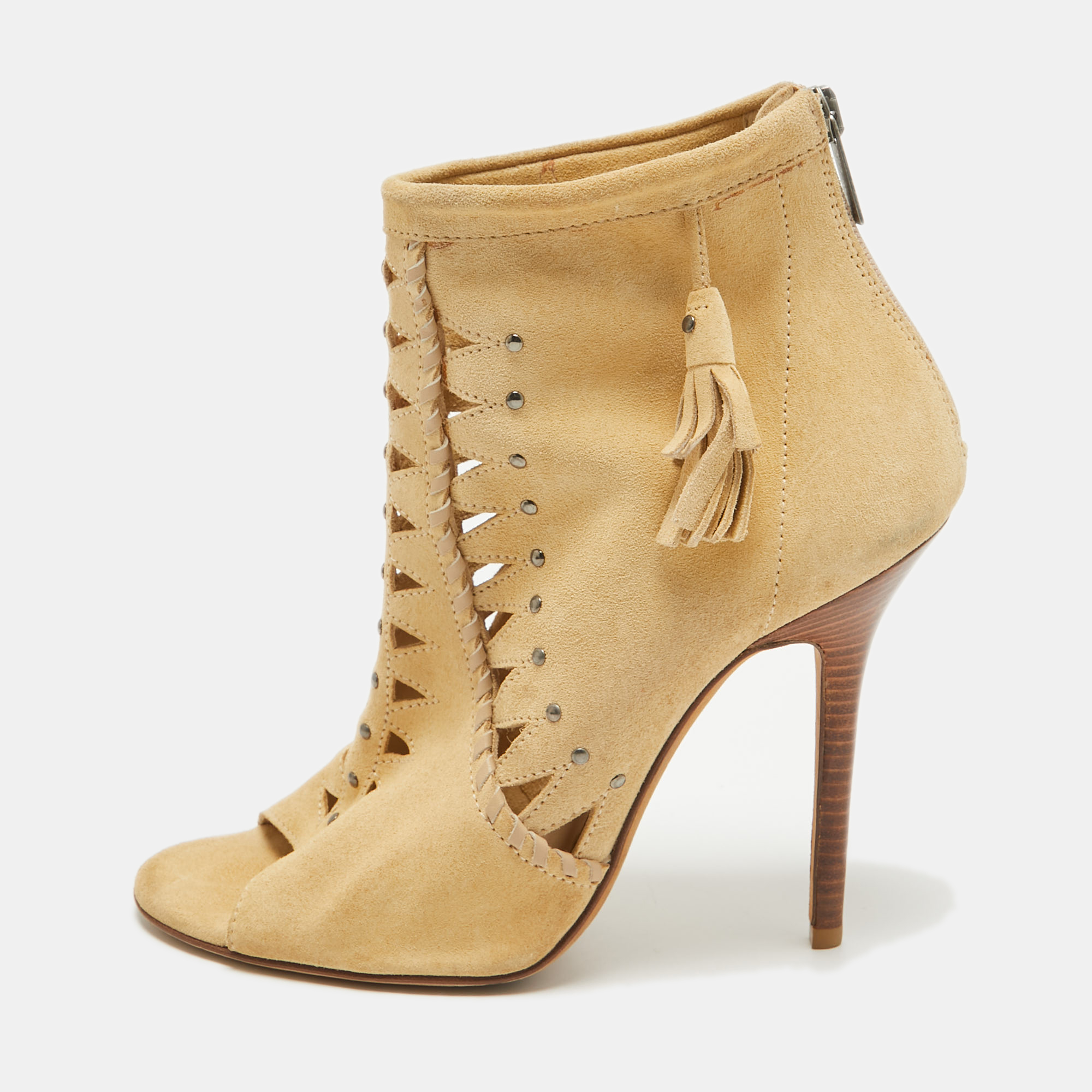 

Jimmy Choo Brown Suede Ankle Length Boots Size