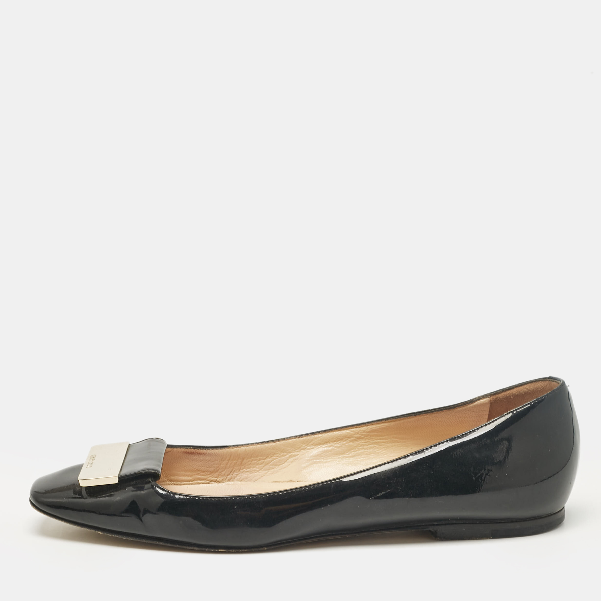 

Jimmy Choo Black Patent Leather Ballet Flats Size