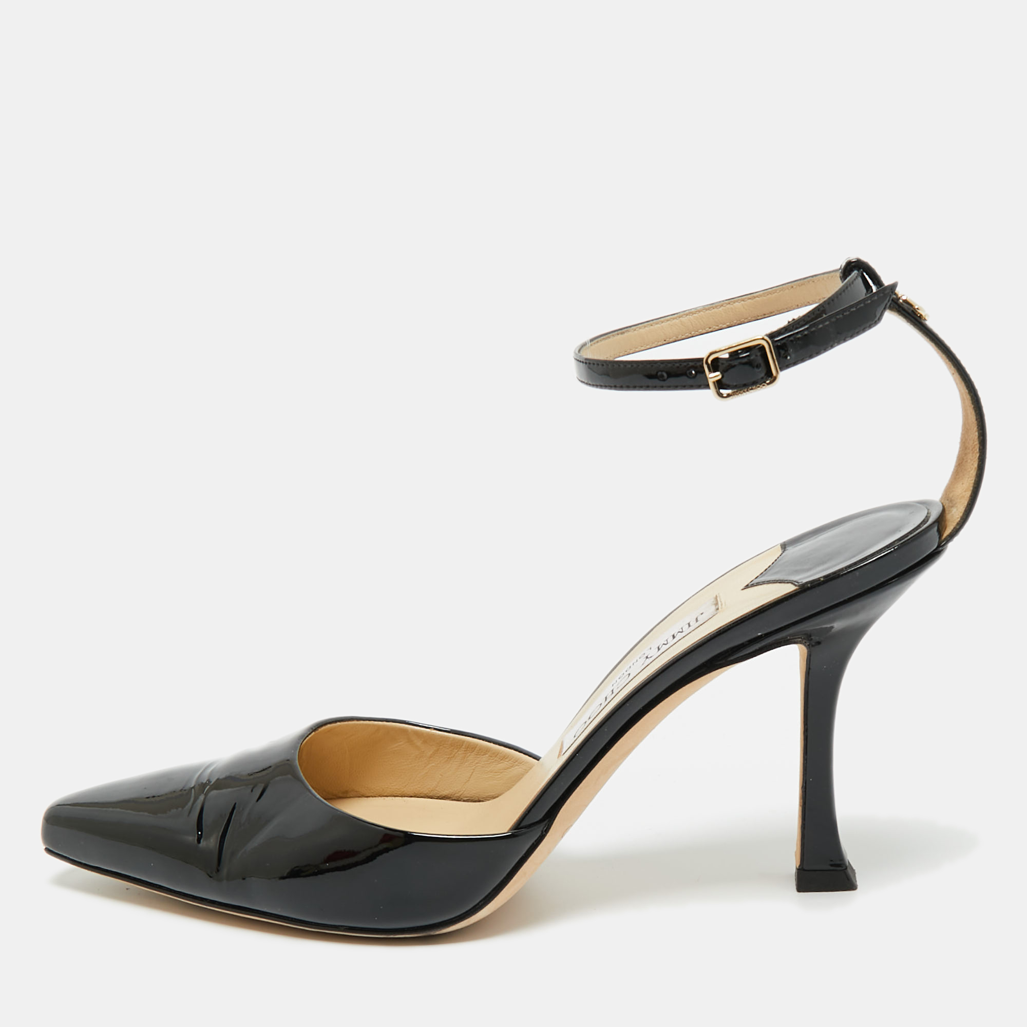 

Jimmy Choo Black Patent Leather Saeda Mary Jane Pumps Size